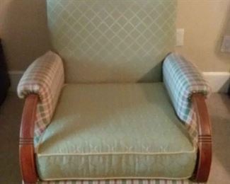 Green Vintage Accent Chair