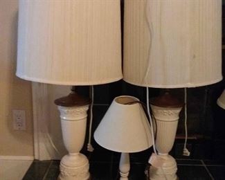 Ornate Porcelain Lamps