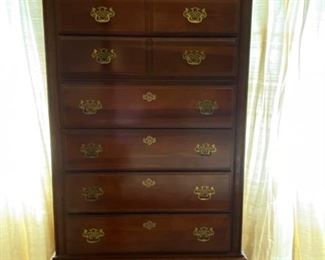 Vaughan Bassett Six Drawer Highboy