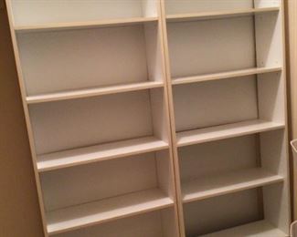 White Bookshelves