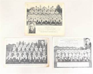1937, 1938, and 1940 St. Paul Baseball Team Photos
