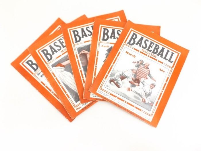 Lot of 5 Vintage 1932 Baseball Magazines
