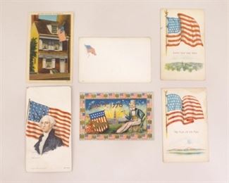 Lot of Antique and Vintage 4th of July, Patriotic, etc. Postcards
