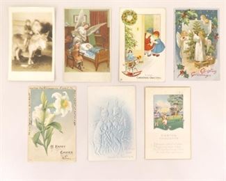 Lot of Antique and Vintage Embossed etc. Christmas and Easter Postcards
