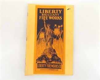 RARE 1920's Fireworks Catalog in NEAR MINT Condition
