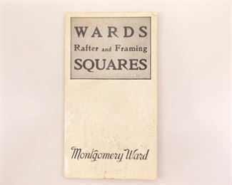 RARE Montgomery Wards Rafter and Framing Squares Instructional Booklet
