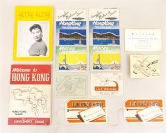 Vintage Hong Kong Tourist Brochures and Ephemera
