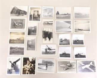 Lot of Vintage Real Photo Postcards (RPPC) and Photos of Military Aircraft and Pilots, etc.
