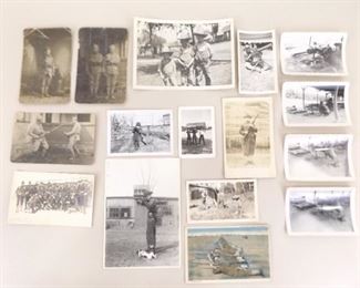 Lot of Vintage Real Photo Postcards (RPPC) and Photos of Military and Civilians With Weaponry
