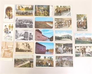 Lot of Misc Antique and Vintage Military Postcards
