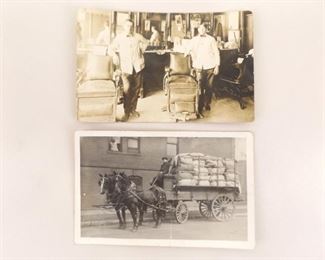 2 Antique Real Photo Postcards (RPPC) of Tradesmen
