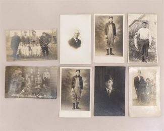 Lot of Antique Real Photo Postcards (RPPC) of Men
