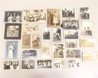 Lot of Antique and Vintage Photos of Families, Couples, and Groups
