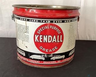 Vintage Kendall Grease Bucket
Vintage Kendall Grease bucket. No lid. In used condition