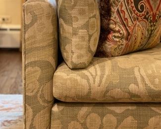 Baker Furniture upholstered sofa with modern lines. Measures 71" W x 34" D. Photo 3 of 3. 