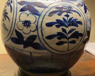 Antique Delft table lamp. Photo 2 of 2. 