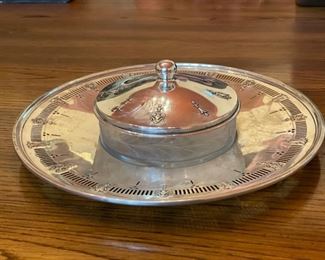 Sterling silver shrimp cocktail serving platter. Photo 1 of 2. 