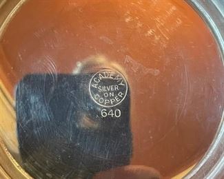 Bottom of Academy silver on copper reproduction Revere Bowl #640. 