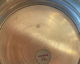 Bottom of Paul Revere Reproduction 7" round Revere bowl - 2 available.  