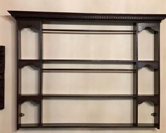 Antique English plate display shelf wall rack. Measures 42" W x 34" H. Photo 1 of 2. 