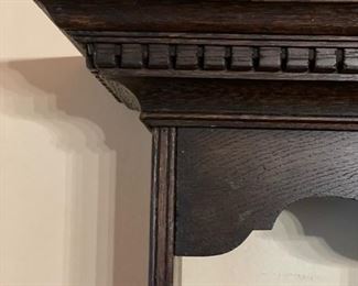 Antique English plate display shelf wall rack. Measures 42" W x 34" H. Photo 2 of 2. 