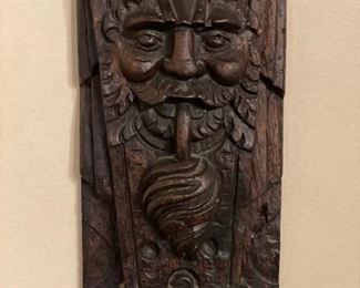 Antique carved wood ornamentation - 2 available. Photo 2 of 3. 