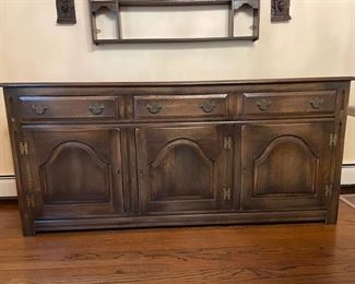 Bevan Funnell LTD. England Reprodux sideboard buffet. Measures 71" W x 18" D x 33" H . Photo 1 of 2. 