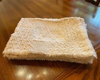 Sample of table linens. 