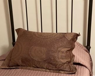 Pair of metal twin bed frames. Photo 1 of 2. 