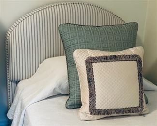 Pair of upholstered twin headboards. Photo 1 of 2. 