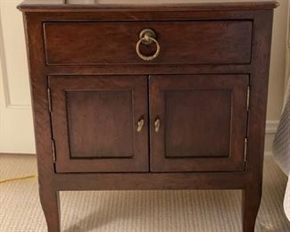 Pair of side tables. Each measures 26" W x 17" D x 29" H. Photo 1 of 2. 