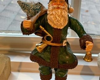 Carved wood Santa. 