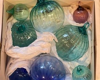 Hand-blown Glass Ornaments. 
