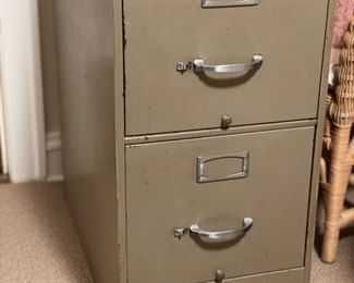 Metal File Cabinet. 