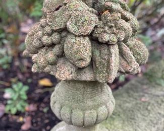 Cast-stone/Concrete Topiary - 2 available. 