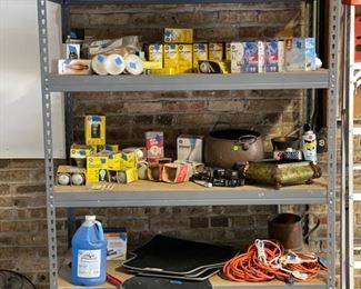 Lightbulbs, tarps, coolers, extension cords, etc. 