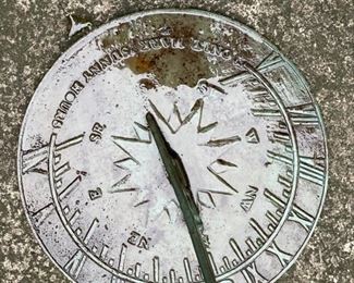 Copper Sundial. Photo 1 of 2.
