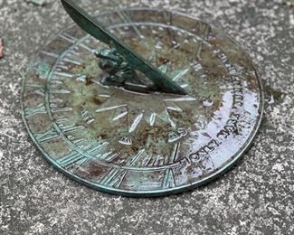 Copper Sundial. Photo 2 of 2.