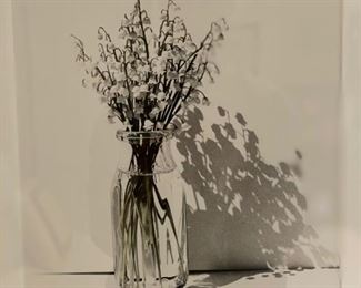 Pair of Flower Still Life Framed Photographs. Signed by artist. Photo 1 of 2. 