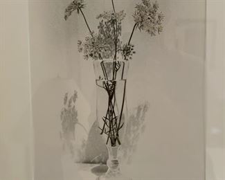 Pair of Flower Still Life Framed Photographs. Signed by artist. Photo 2 of 2. 