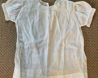 Linen Christening Gown. 