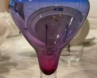 Laurie Thal Hand-Blown Glass Vase. 