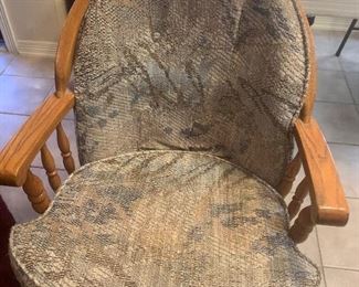 Close up of rolling chair