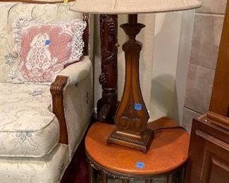 Nice lamp and foot stool