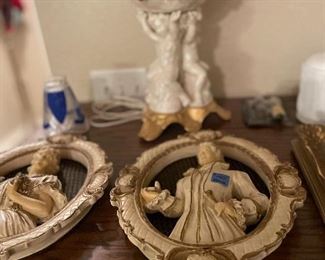 Pair of wall plaques