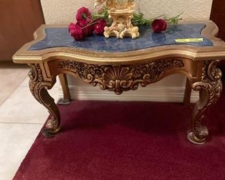 Table part of entry hall mirror