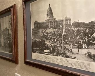 Historical Texas 1888 view of Capitol building