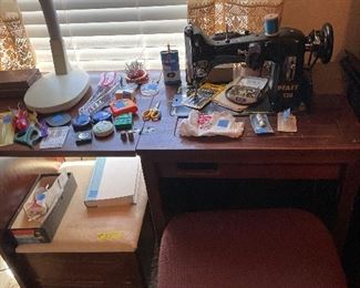 Pfaff sewing machine in cabinet