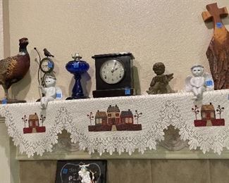 Items on mantel