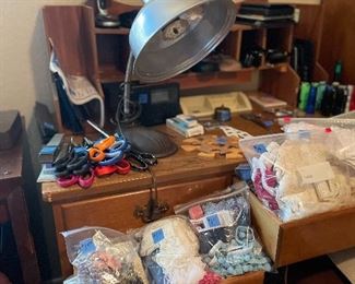 Bags of sewing items